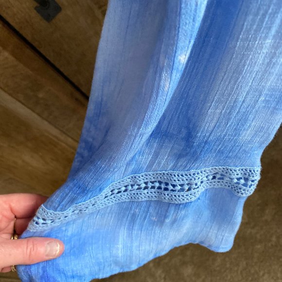 Beautiful Blue Blouse by AGB Woman size 2 X - Picture 7 of 7